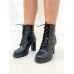         Bota Coturno Salto Alto Preto C/ Zíper Na Frente - Bota - Levit Calçados