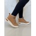 Bota Feminina Cano Curto C/Cadarço Nude C/Pêlo - Bota - Levit Calçados