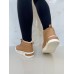 Bota Feminina Cano Curto C/Cadarço Nude C/Pêlo - Bota - Levit Calçados