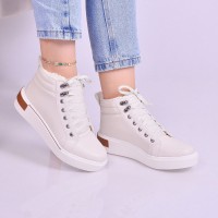                Bota Feminina Cano Curto C/Cadarço OFF C/Pêlo