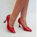        Sapato Scarpin Feminino Salto Taça Vermelho Verniz - Sapato - Levit Calçados