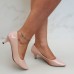 Sapato Scarpin Feminino Sobressalto Salto Fino Baixo Verniz Nude - Sapato - Levit Calçados