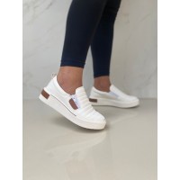          Tênis Iate Feminino C/Zíper Branco