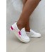 Tênis Iate Feminino C/Zíper Branco C/ Pink - Iate - Levit Calçados