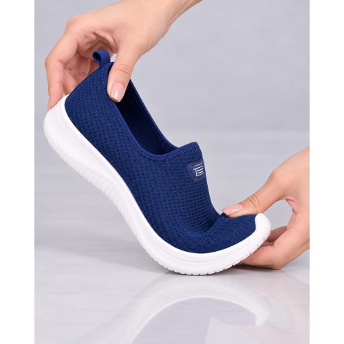 Tênis Lycra Feminino Calce Fácil Azul - Tênis. Tênis Lycra Feminino Calce Fácil Azul - Tênis. - Levit Calçados