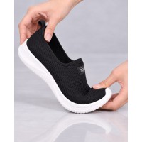 Tênis Lycra Feminino Calce Fácil Preto - Meia Tênis Lycra Feminino Calce Fácil Preto - Meia - Levit Calçados